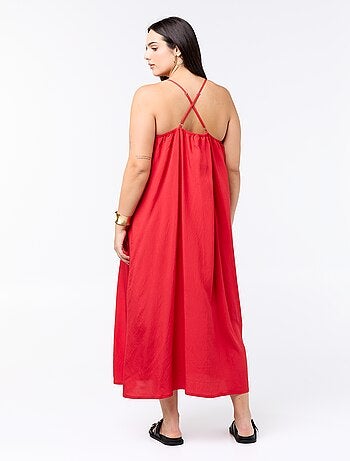 Vestido midi con tirantes ajustables