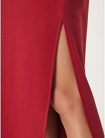 Vestido midi de algodón con abertura istanbul