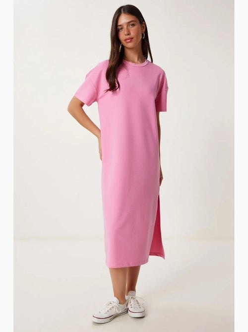 Vestido midi de algodón con abertura istanbul - Kiabi Vestido midi de algodón con abertura istanbul - Kiabi