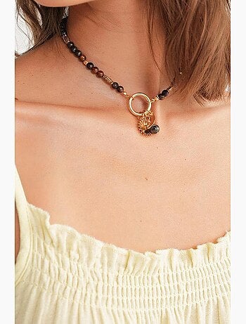 Vestido midi de algodón con detalle de volantes mixray