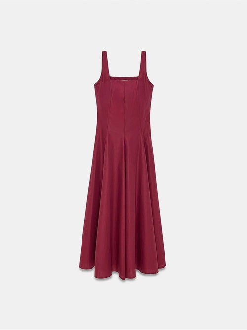 Vestido midi de algodón en línea a dilvin - Kiabi