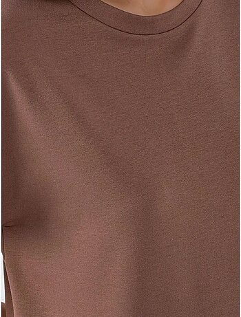 Vestido midi de corte relajado con cuello redondo hiccup