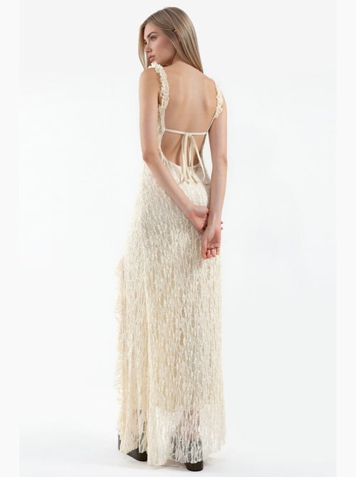 Vestido midi de encaje hiccup - Kiabi