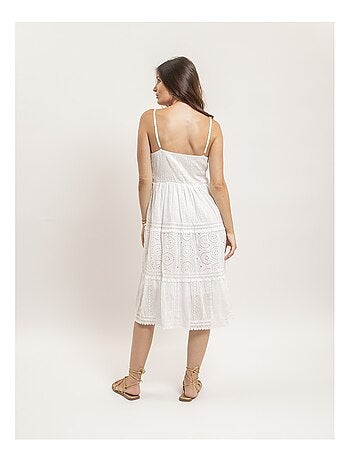 Vestido midi de encaje ILOE