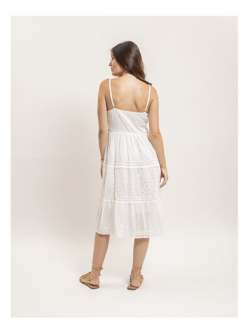 Vestido midi de encaje ILOE - Kiabi