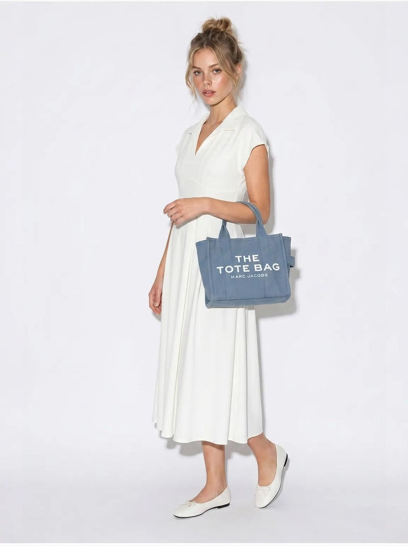 Vestido midi de jersey en línea a con cuello polo lucci Blanco roto - Kiabi