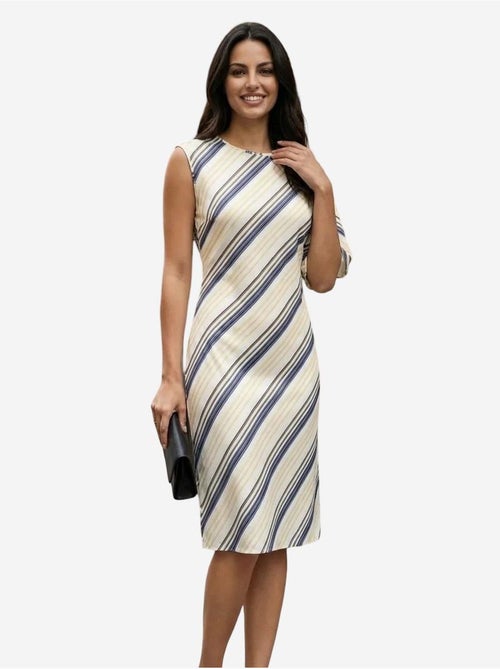 Vestido midi de lyocell a rayas my fashion - Kiabi