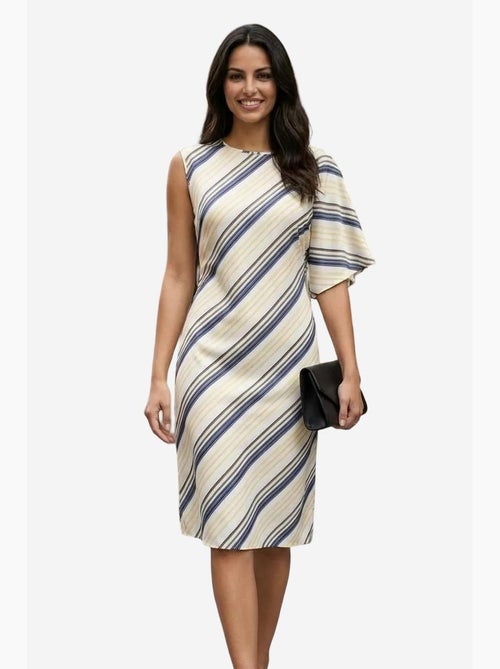 Vestido midi de lyocell a rayas my fashion - Kiabi