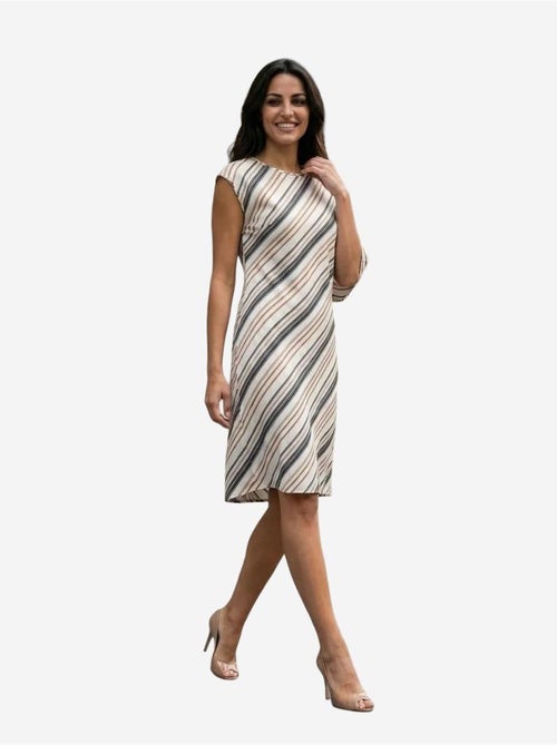 Vestido midi de lyocell a rayas my fashion - Kiabi