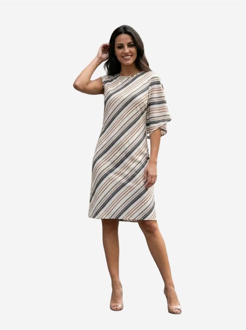 Vestido midi de lyocell a rayas my fashion - Kiabi