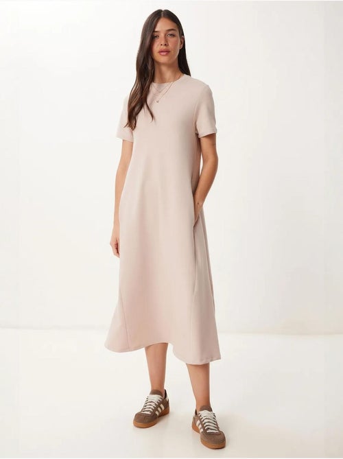 Vestido midi de manga corta y cuello redondo estambul istanbul - Kiabi Vestido midi de manga corta y cuello redondo estambul istanbul - Kiabi
