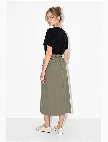 Vestido midi de mezcla de algodón lucci