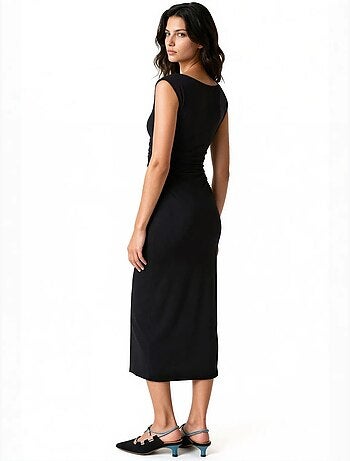 Vestido midi de poliamida y elastano para mujer busem