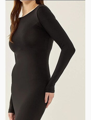 Vestido midi de punto con espalda abierta hiccup