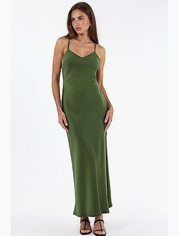 Vestido midi de satén hiccup