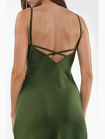 Vestido midi de satén hiccup
