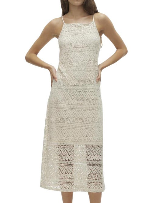 Vestido Midi de Tirantes Vero Moda para Mujer - Kiabi Vestido Midi de Tirantes Vero Moda para Mujer - Kiabi
