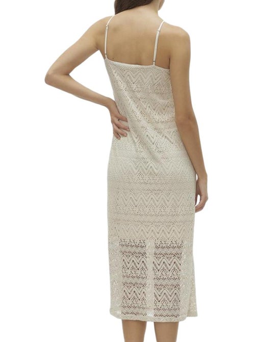 Vestido Midi de Tirantes Vero Moda para Mujer - Kiabi Vestido Midi de Tirantes Vero Moda para Mujer - Kiabi