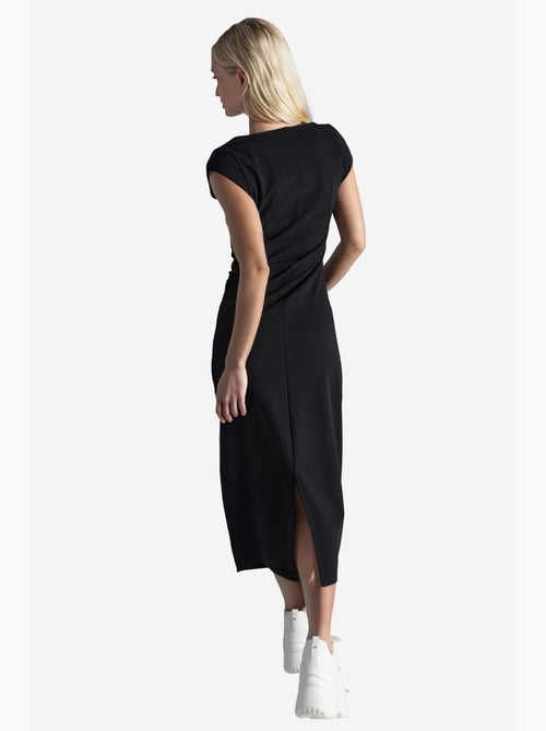 Vestido midi drapeado sin mangas busem - Kiabi