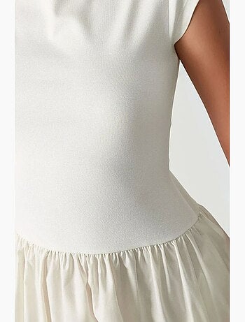 Vestido midi en contraste hiccup
