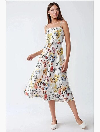 Vestido midi estampado hiccup