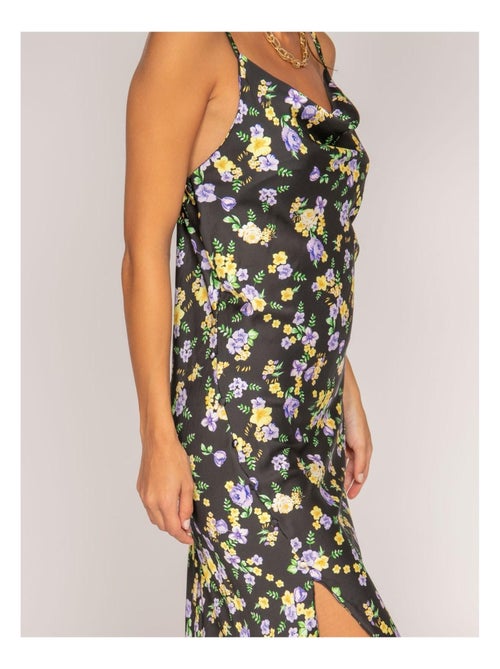 Vestido midi estampado satinado INZOU - Kiabi