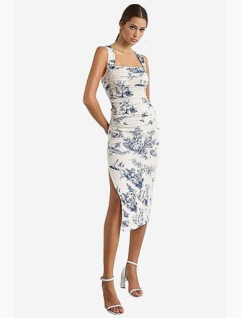 Vestido midi estampado sin mangas hiccup