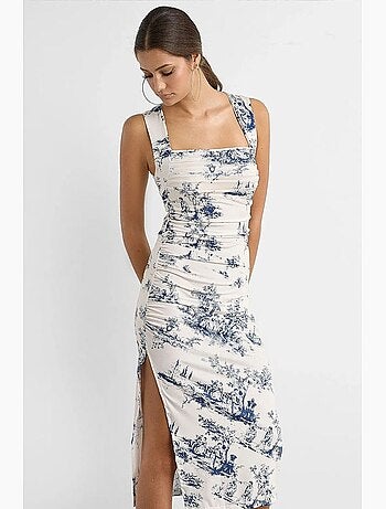 Vestido midi estampado sin mangas hiccup