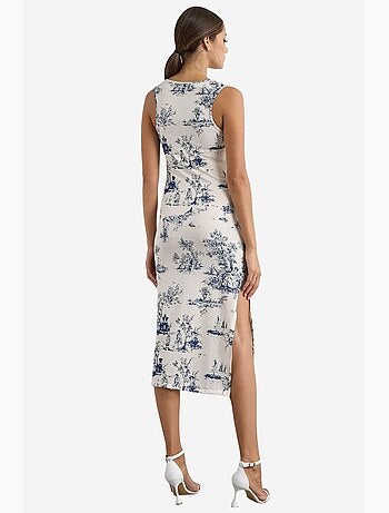 Vestido midi estampado sin mangas hiccup