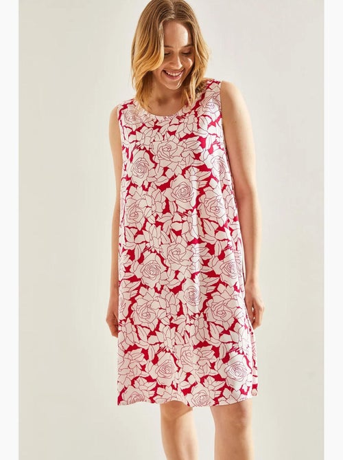 Vestido midi floral en forma de a de lucci - Kiabi