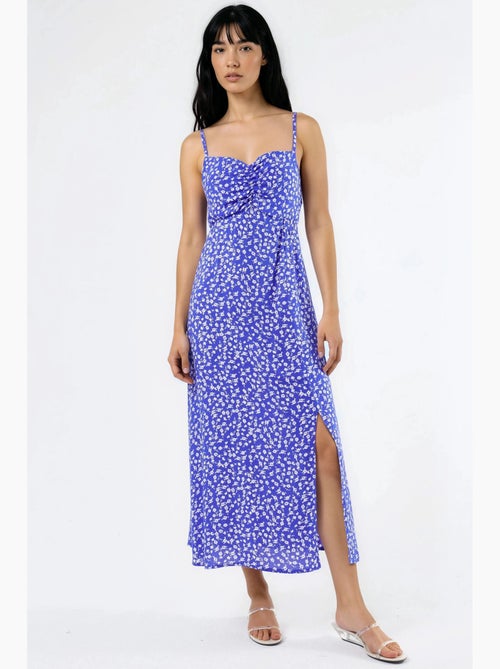 Vestido midi lencero floral con cuello de corazón busem - Kiabi