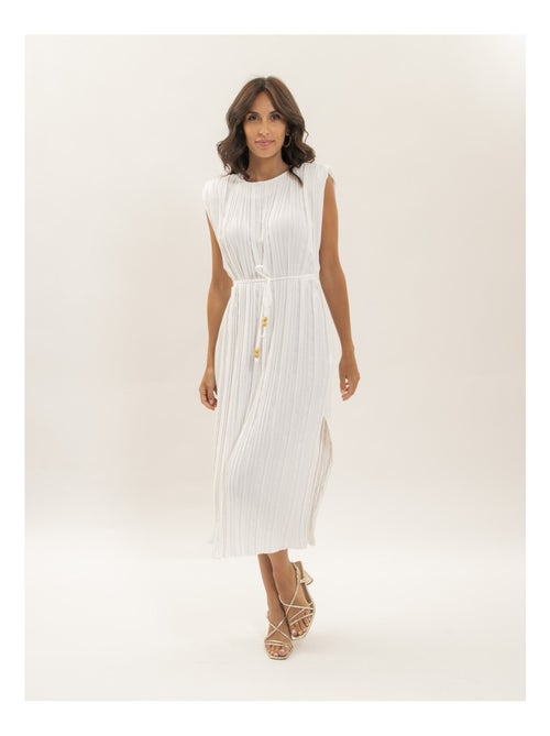 Vestido midi plisado IROVE - Kiabi