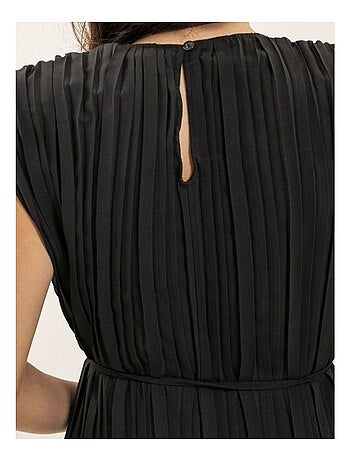 Vestido midi plisado IROVE