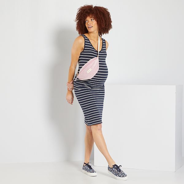 Vestido midi premamá Premamá - AZUL - Kiabi - 10,00€