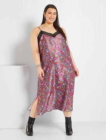 Rebajas vestidos de mujer - tallas grandes mujer | violeta | Kiabi