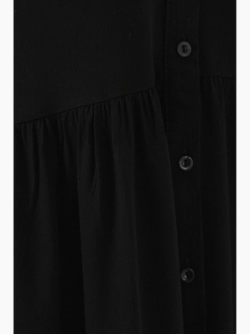 Vestido midi sin mangas con botones y cuello camisero de bdart - Kiabi Vestido midi sin mangas con botones y cuello camisero de bdart - Kiabi