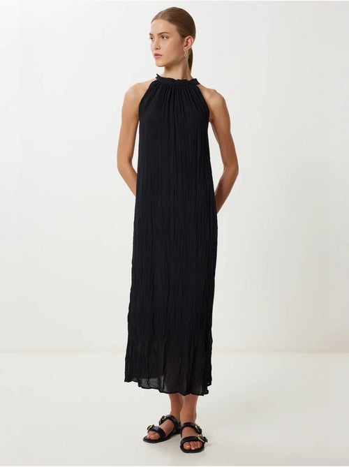 Vestido midi texturizado con cuello halter istanbul - Kiabi Vestido midi texturizado con cuello halter istanbul - Kiabi