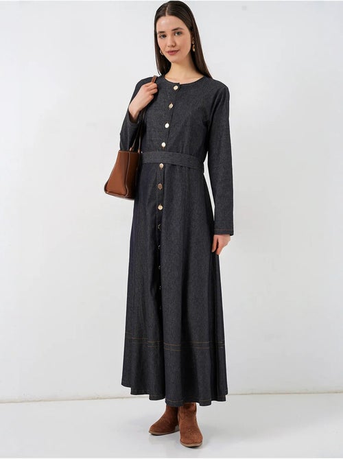Vestido midi vaquero con cinturón bdart - Kiabi Vestido midi vaquero con cinturón bdart - Kiabi