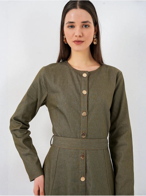 Vestido midi vaquero con cinturón bdart - Kiabi Vestido midi vaquero con cinturón bdart - Kiabi