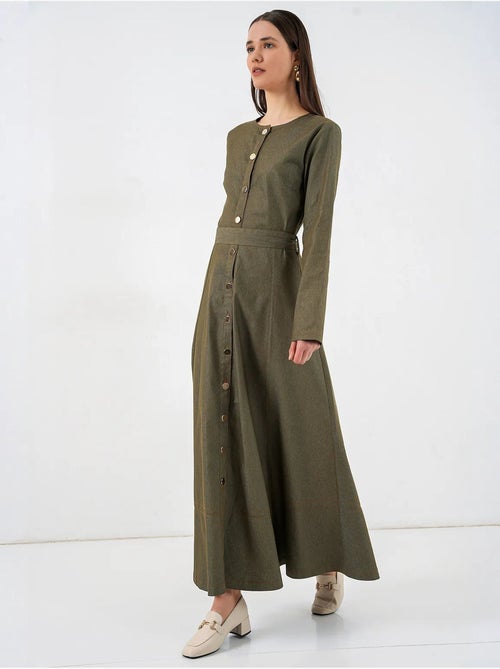 Vestido midi vaquero con cinturón bdart - Kiabi Vestido midi vaquero con cinturón bdart - Kiabi