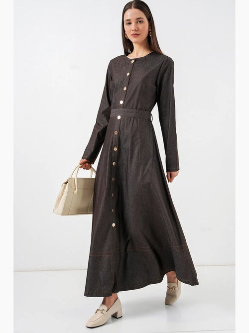 Vestido midi vaquero con cinturón bdart - Kiabi Vestido midi vaquero con cinturón bdart - Kiabi