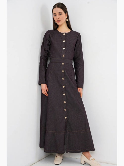 Vestido midi vaquero con cinturón bdart - Kiabi Vestido midi vaquero con cinturón bdart - Kiabi