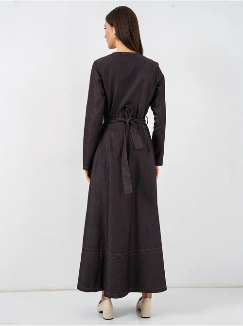 Vestido midi vaquero con cinturón bdart - Kiabi Vestido midi vaquero con cinturón bdart - Kiabi