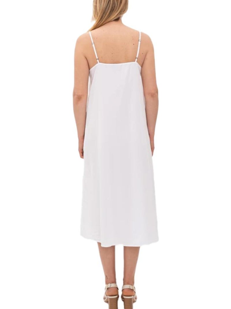 Vestido Midi Vero Moda para Mujer Blanco - Kiabi