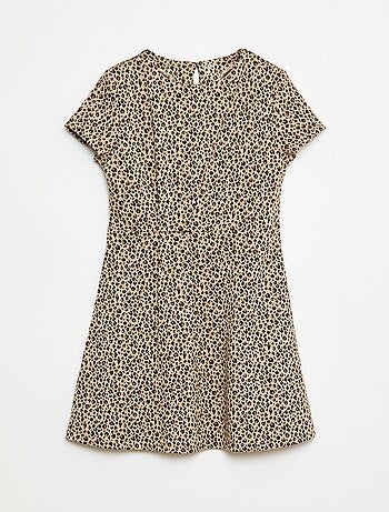 Vestido Milano de corte acampanado y manga corta