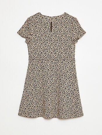 Vestido Milano de corte acampanado y manga corta