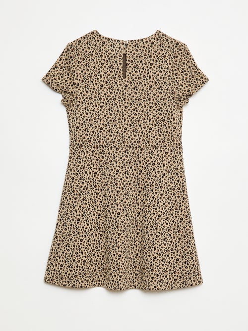 Vestido Milano de corte evasé y manga corta - Kiabi