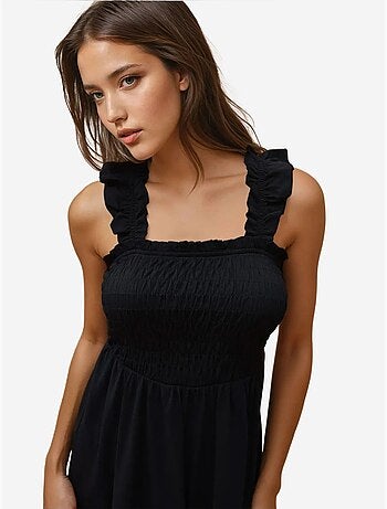 Vestido mini ajustado con cuello cuadrado hiccup