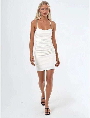 Vestido mini ajustado con cuello de corazón hiccup