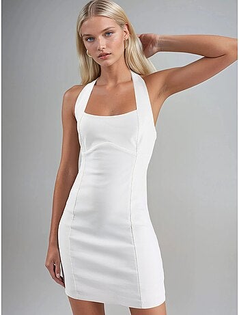 Vestido mini ajustado con cuello halter hiccup